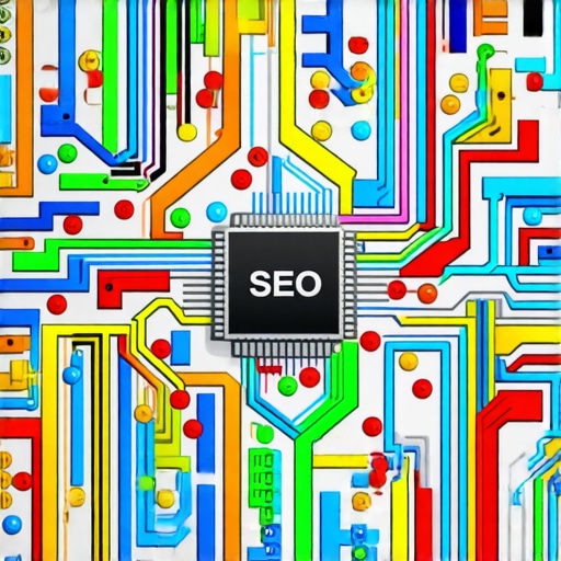 Digital circuit representing sophisticated algorithms behind Google Maps rankings