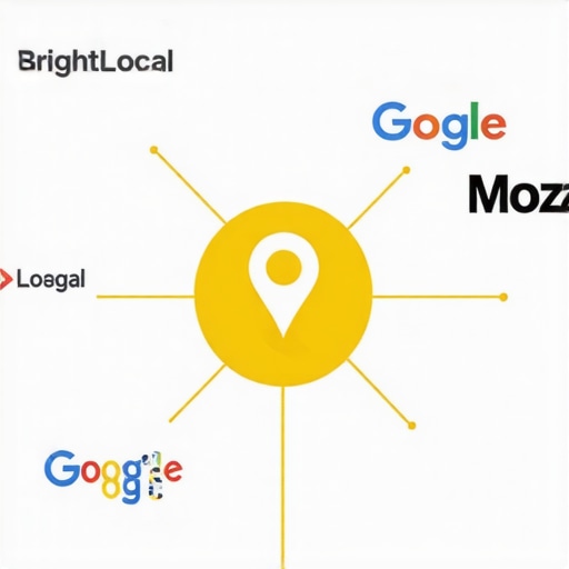 Diagram illustrating the connection between various local SEO tools and strategies to maintain Google Maps rankings.