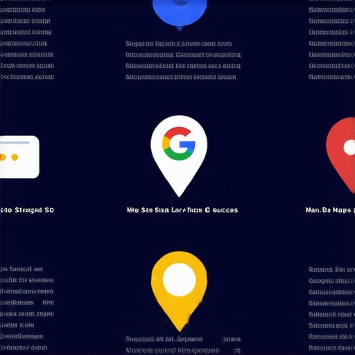 Infographic illustrating actionable strategies for optimizing Google My Business, reviews, citations, content, and engagement for local map rankings.