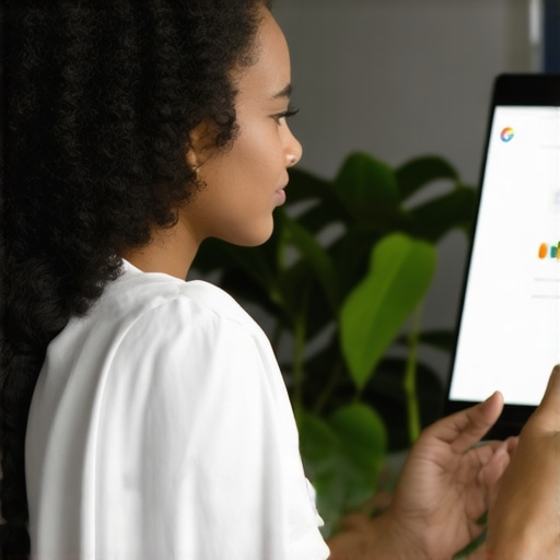 Optimizing GMB Profile for 2026 Business owner updating GMB profile with fresh reviews and engaging visuals.