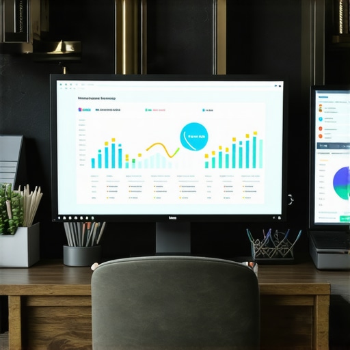 Workspace with various local SEO and GMB management tools on screen.