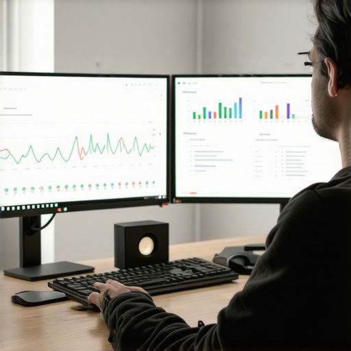 Digital marketer analyzing local SEO data on computer