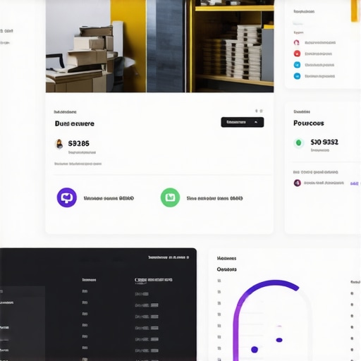 Dashboard with Real-Time Data Analytics Business owner monitoring local SEO metrics and inventory data on a digital dashboard