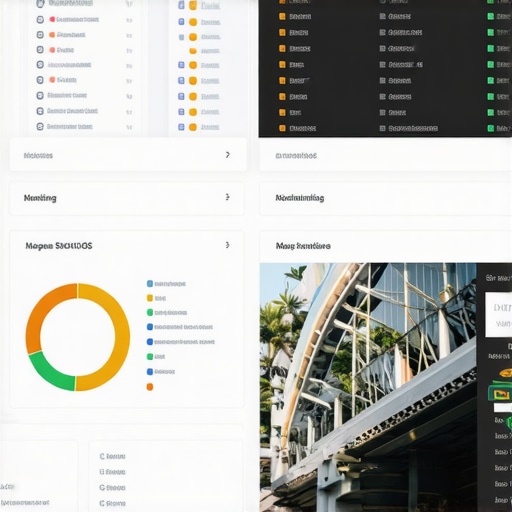 Local SEO dashboard with ranking metrics.