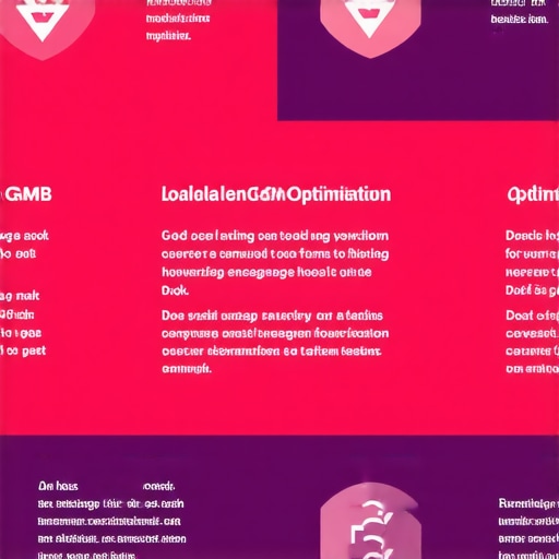 Infographic showing steps to improve Google My Business ranking and local pack visibility
