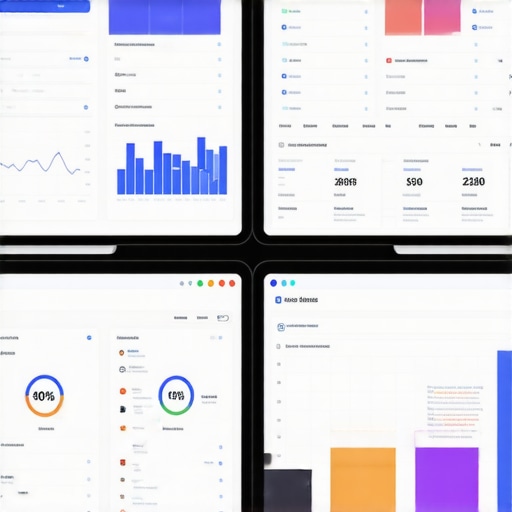 Optimized Local SEO Tools Setup A person analyzing local SEO data and GMB analytics on computer screens
